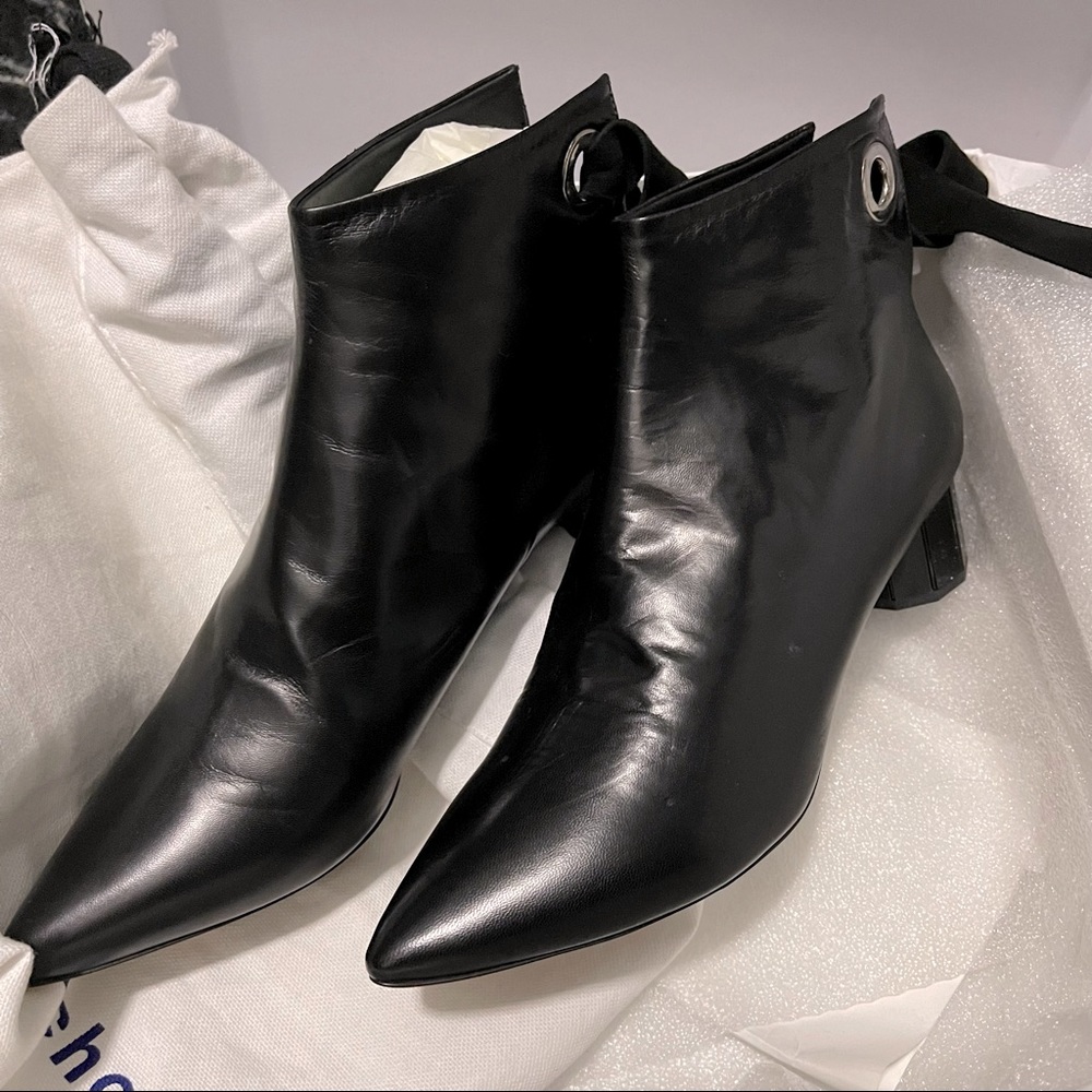 Proenza schouler Elegant Black Leather Ankle Boots